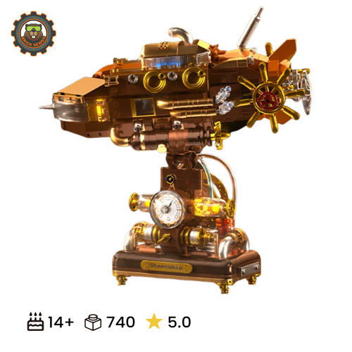iambrick Deep Sea Steampunk Ship Building Block Set 30702