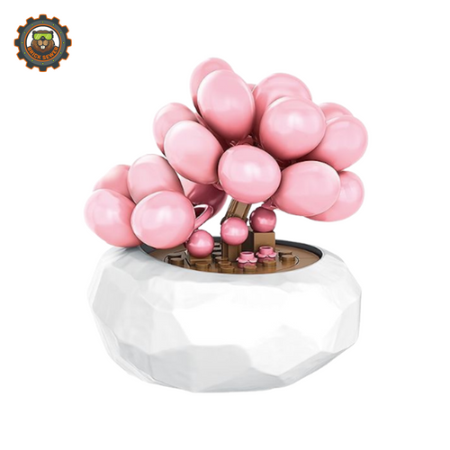 Inbrixx Peach Egg Mini Plant Building Block Set 655057