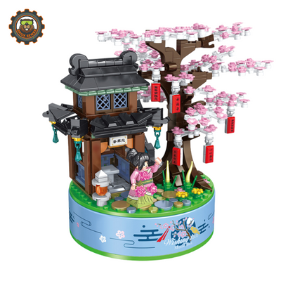 Panlos Sakura Tree House Music Box Building Set 656015PLS