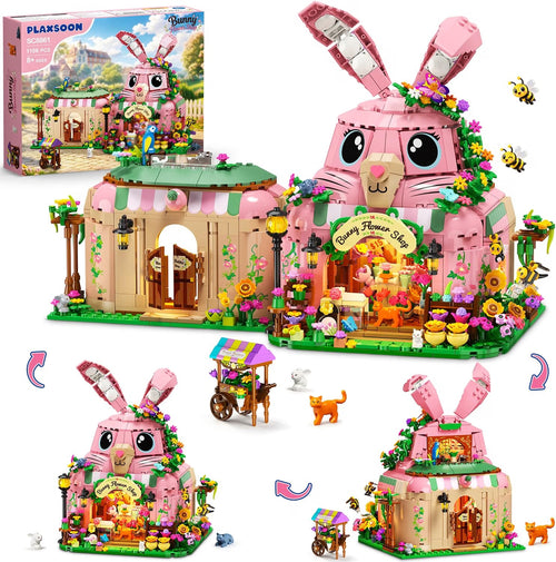 INSOON Friends Bunny Flower House Building Set with Lights SC8861