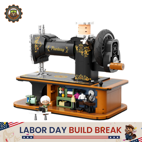 Pantasy Hand Crank Sewing Machine Building Block Set 85028PTS