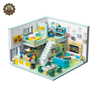 ZHEGAO Little Bear Cozy House Mini Building Set DZ6106