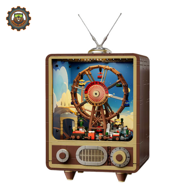 HUIJI Vintage TV Wonder Wheel Building Block Set H1005