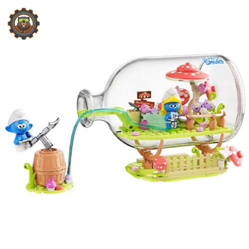 JAKI Smurfs Forest Fruit Drink House Building Block Set HK322