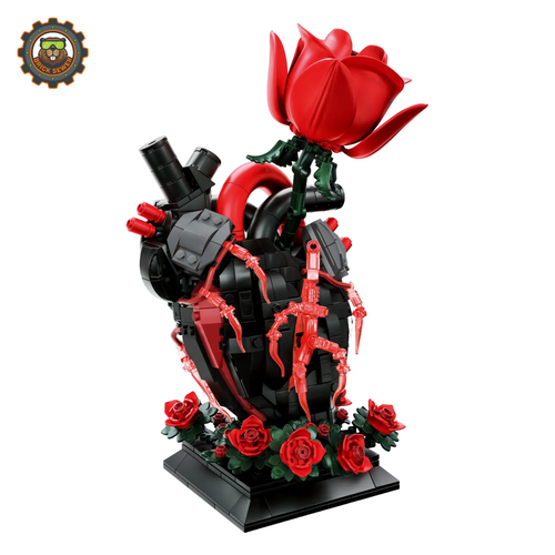 BrickSewer Heart Rose Building Block Set K70002