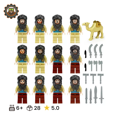 BrickSewer Desert Warrior Minifigure Set M8169