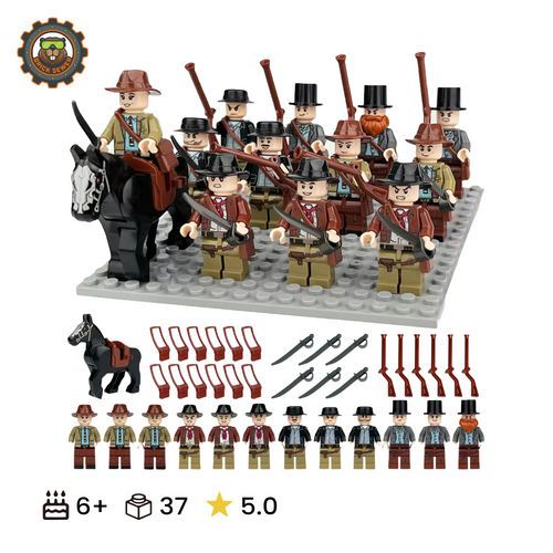 BrickSewer Western Cowboy Minifigure Set M8138