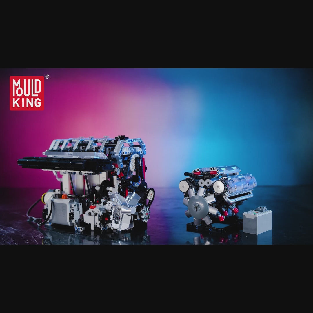 Mould King 10088 Motorised V8 Engine Building Set | 535 Pcs