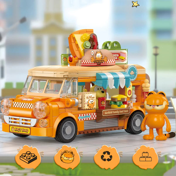 Feimibox S44052 Garfield Family Mobile Food Cart Movie