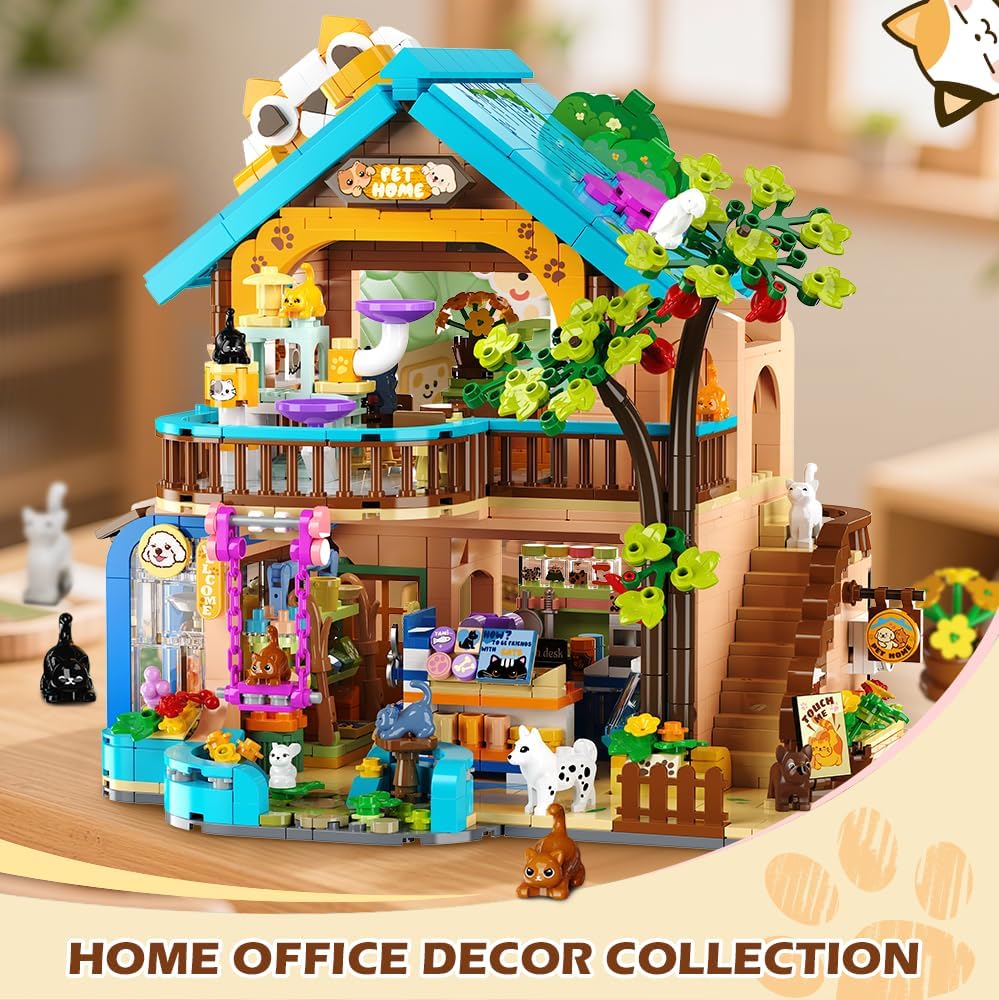 INSOON City Pet Shop Building Set with Lights SC8823