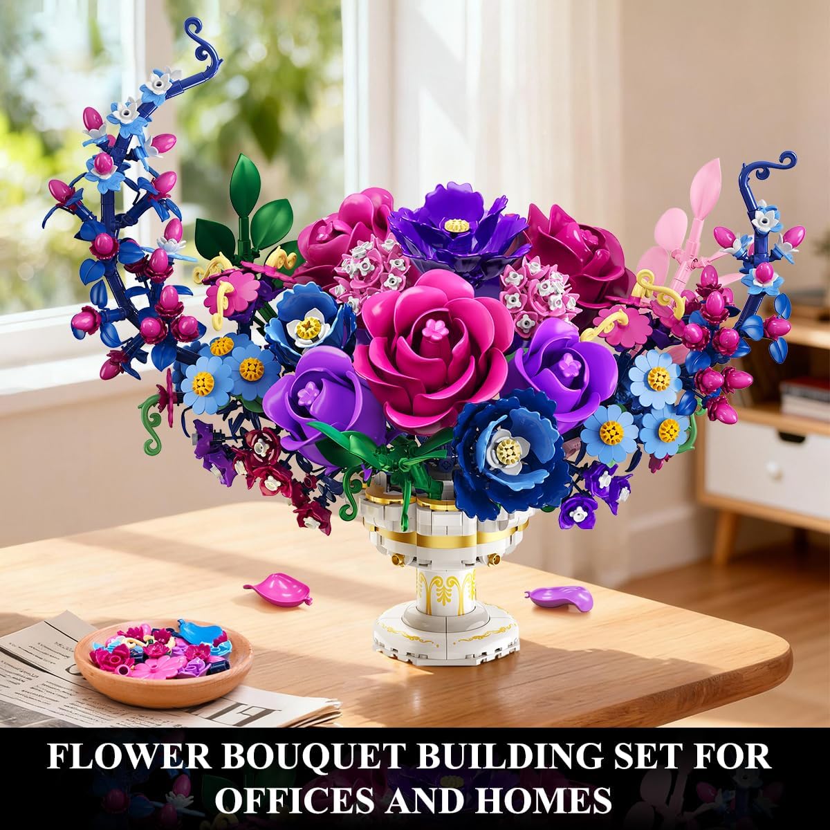 INSOON Moon Flower Bouquet Building Set with Lights SC9970
