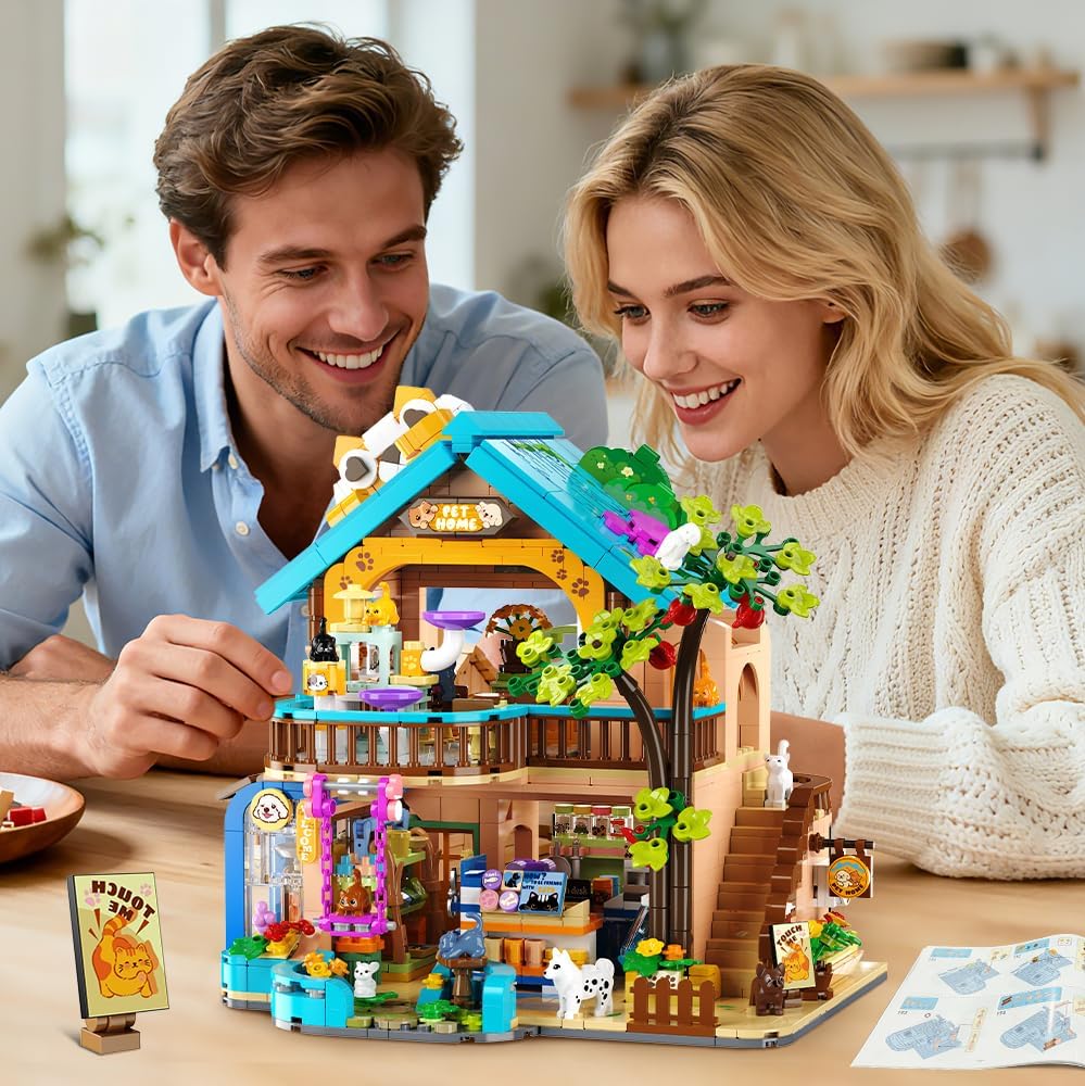 INSOON City Pet Shop Building Set with Lights SC8823