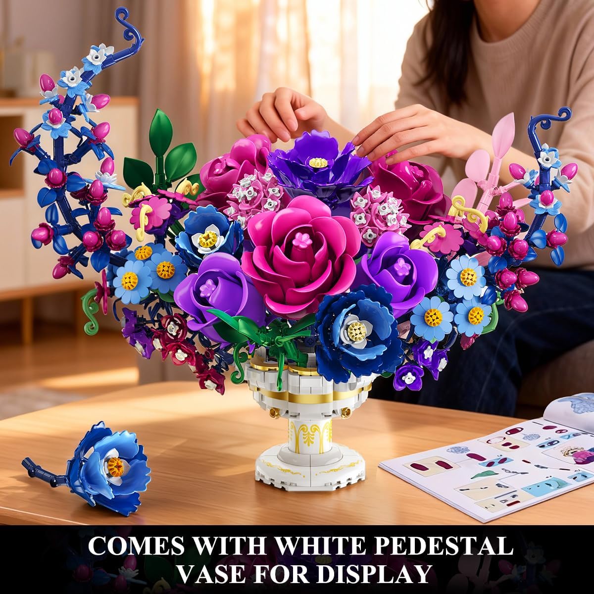 INSOON Moon Flower Bouquet Building Set with Lights SC9970