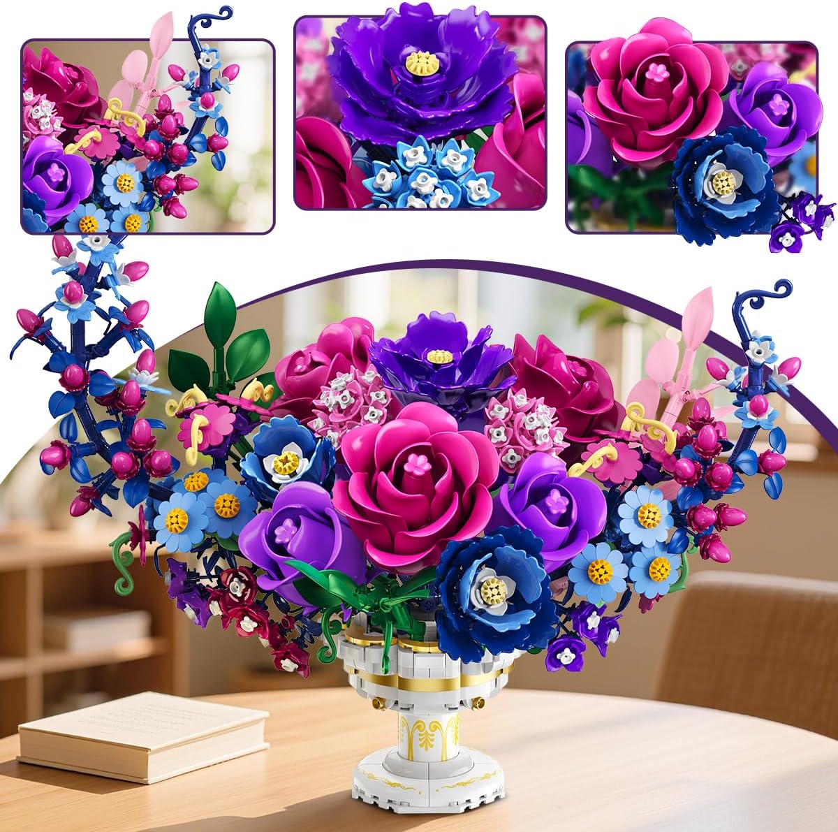 INSOON Moon Flower Bouquet Building Set with Lights SC9970