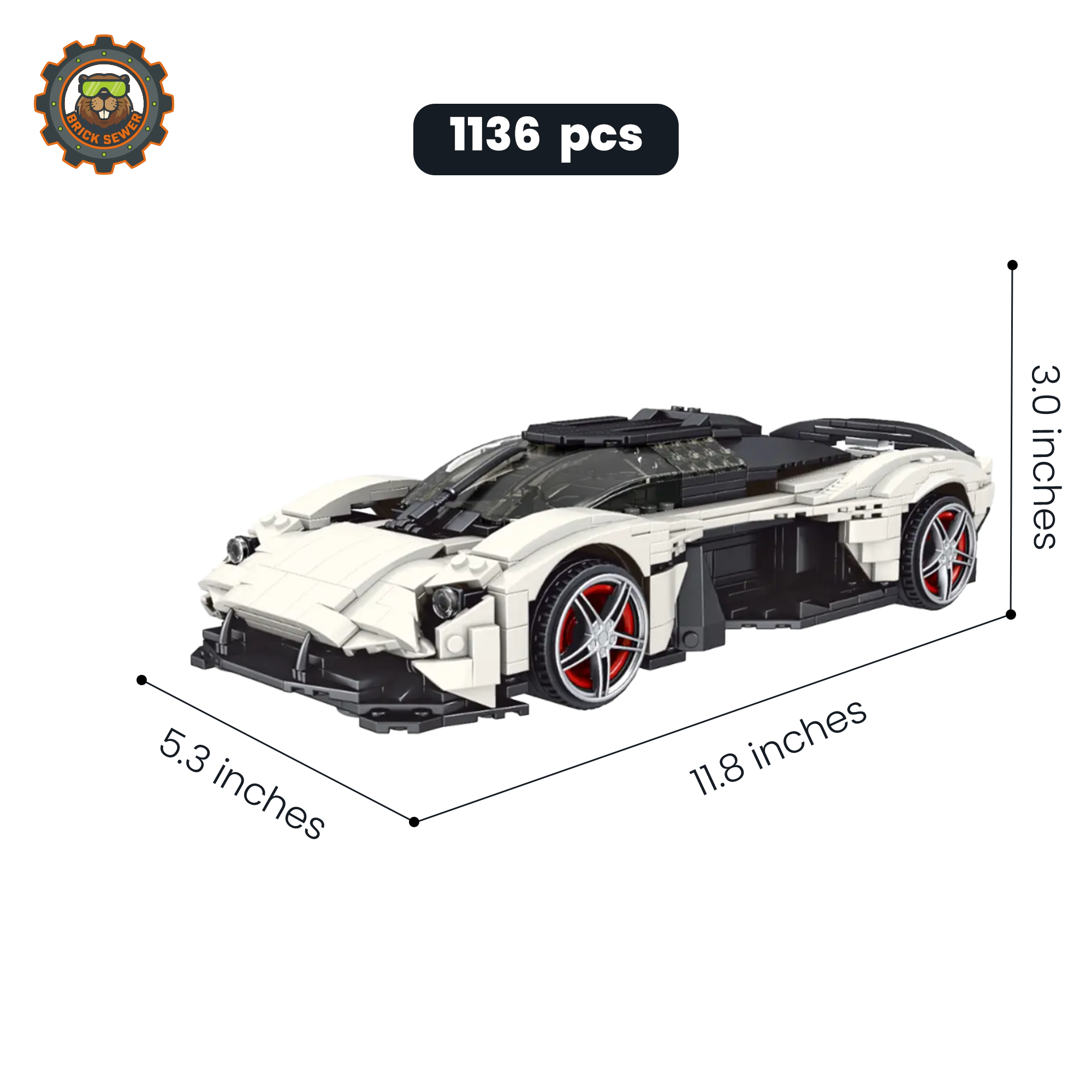 Mould King AS Valkyrie Supercar 10016MK