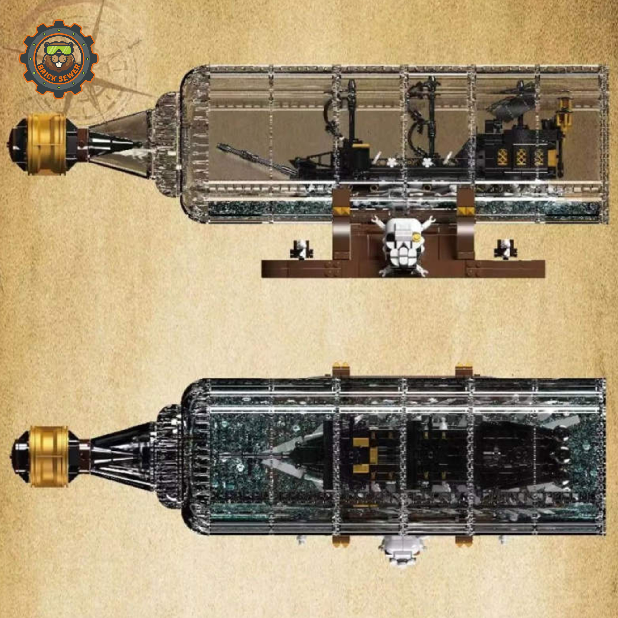 Mould King Black Pearl in a Bottle 10065SMK