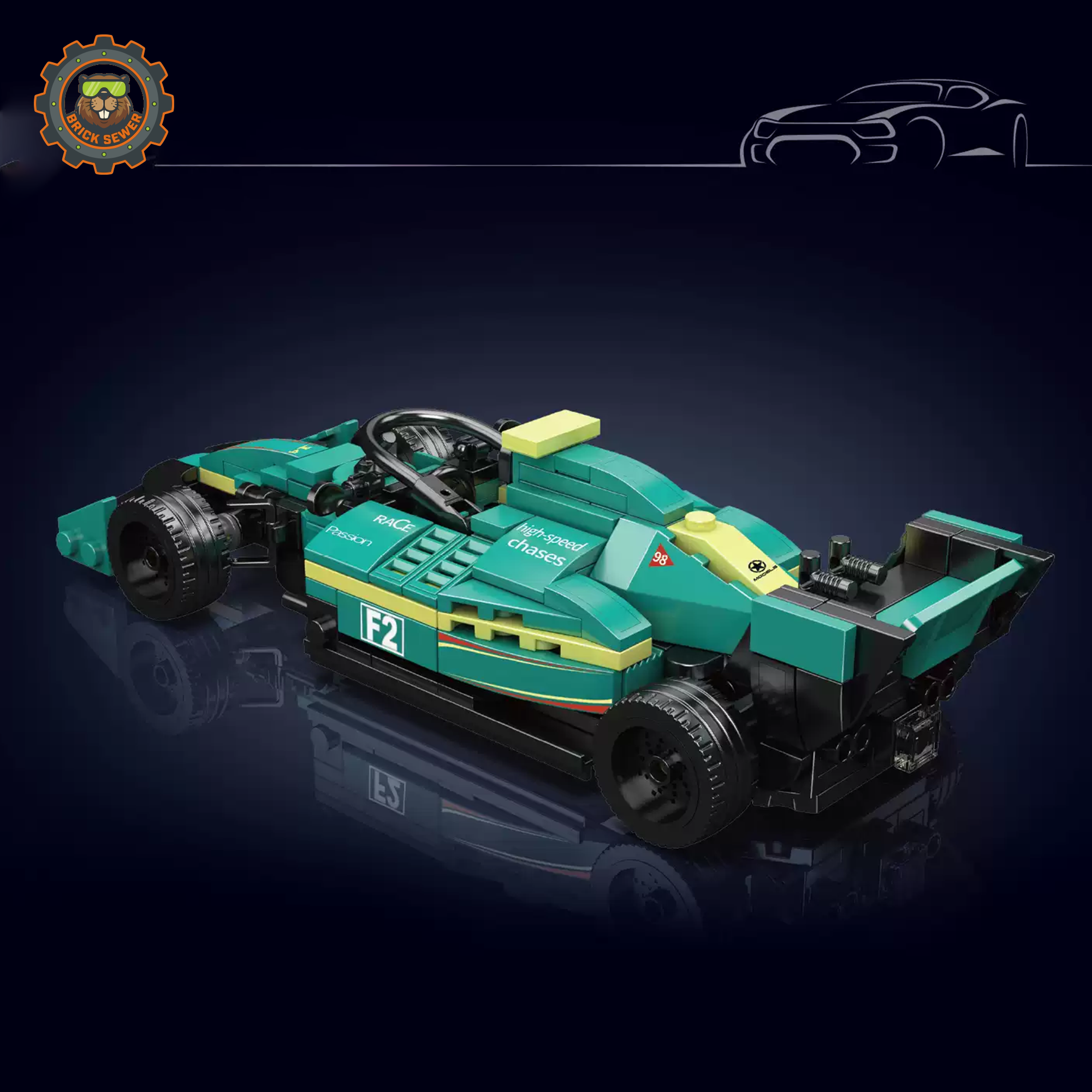Mould King Martin Formula Racing Car 10157MK