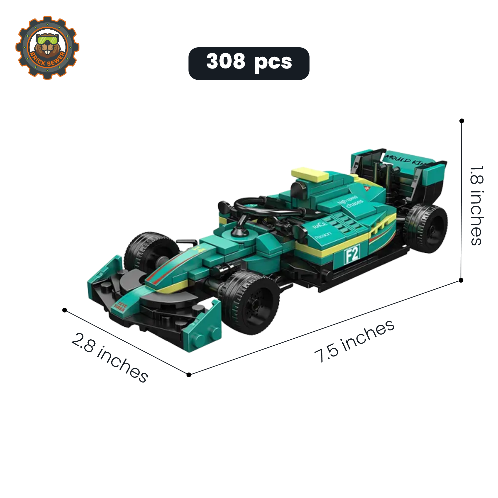 Mould King Martin Formula Racing Car 10157MK