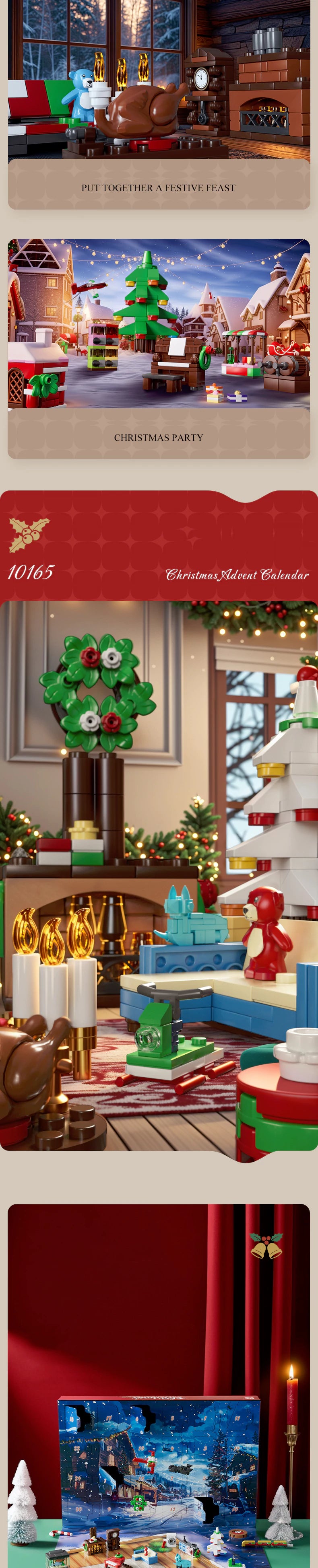 MouldKing Christmas Advent Calendar Blind Box Poke Box Christmas