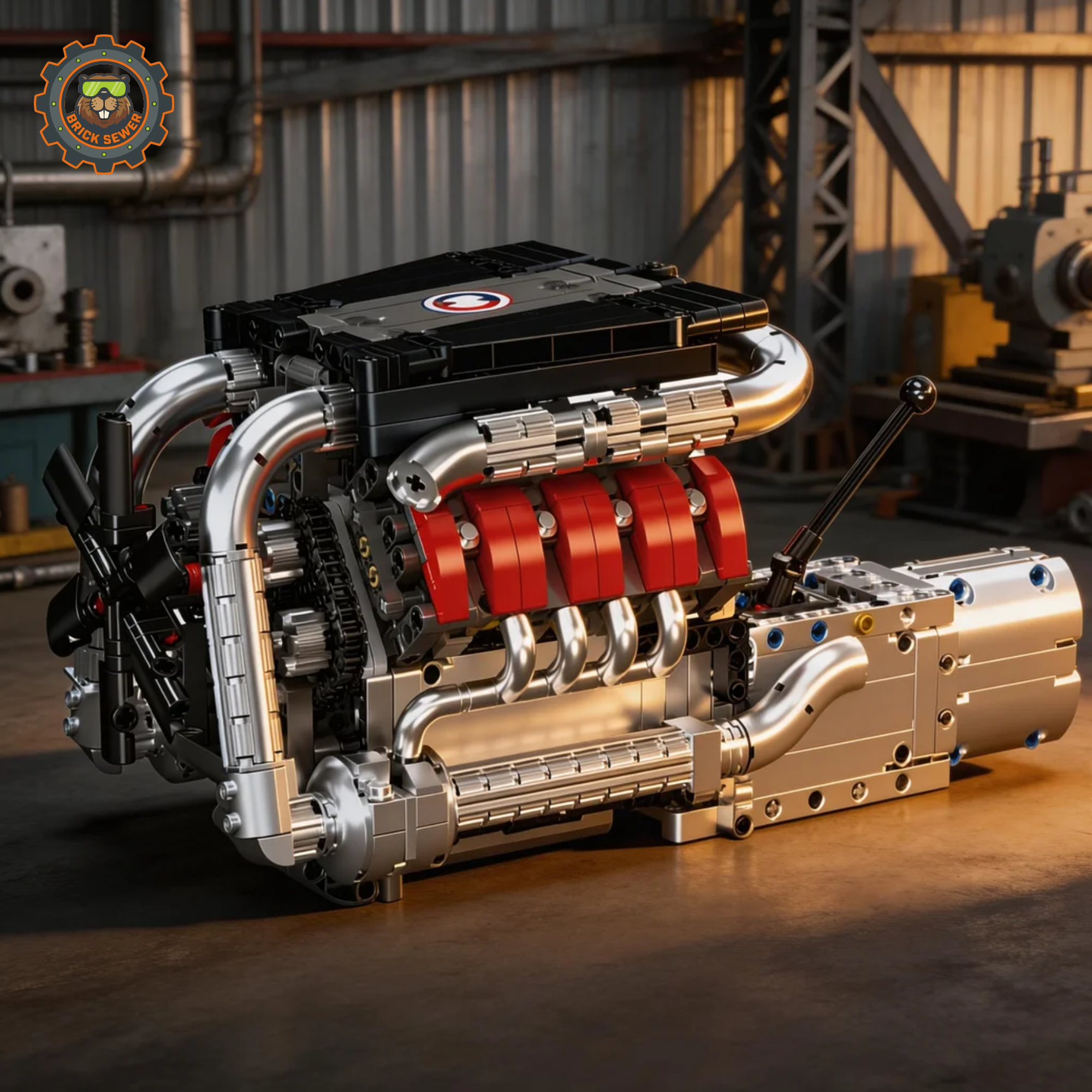V8 Engine Gearbox 1169pcs