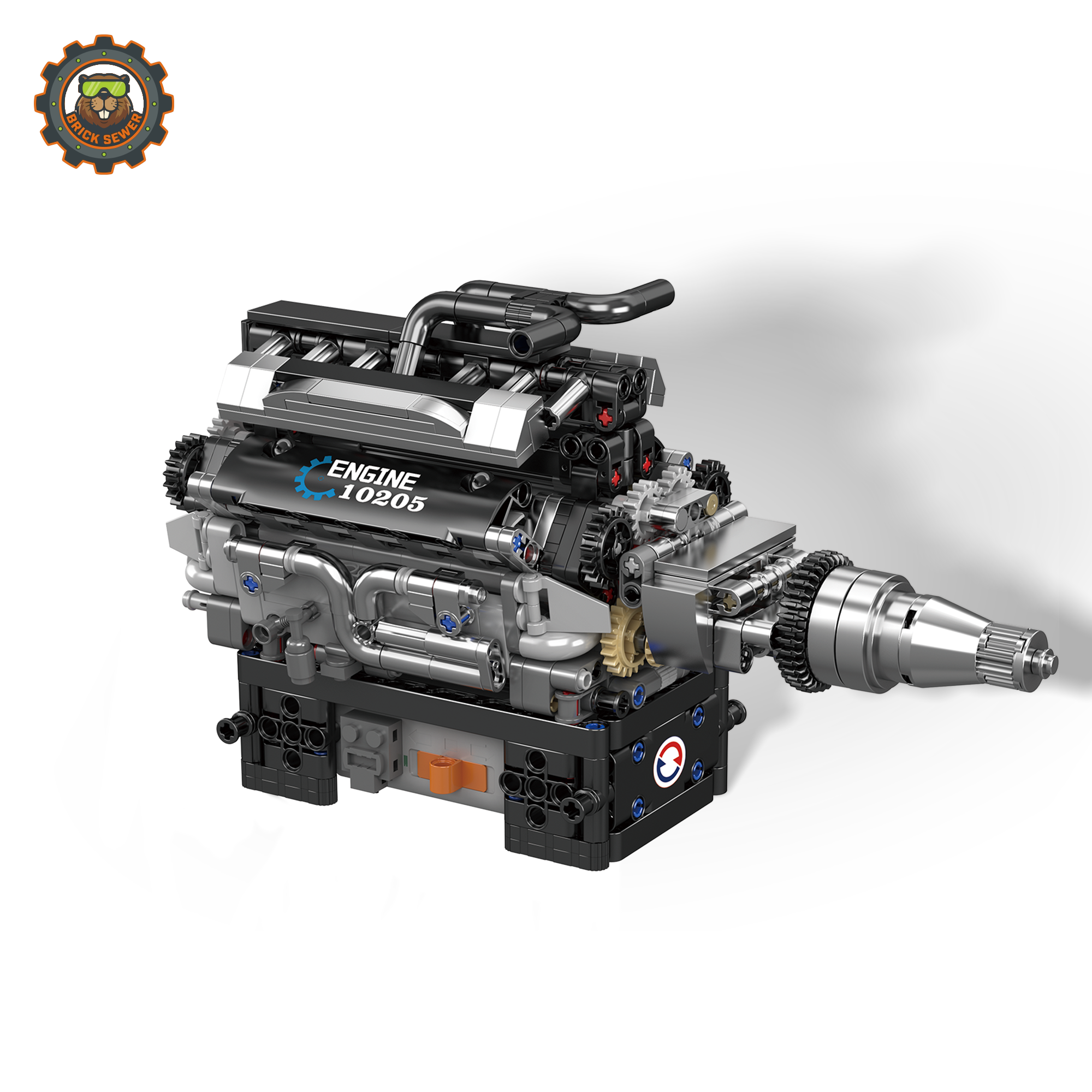 Motorised V12 Engine 733pcs