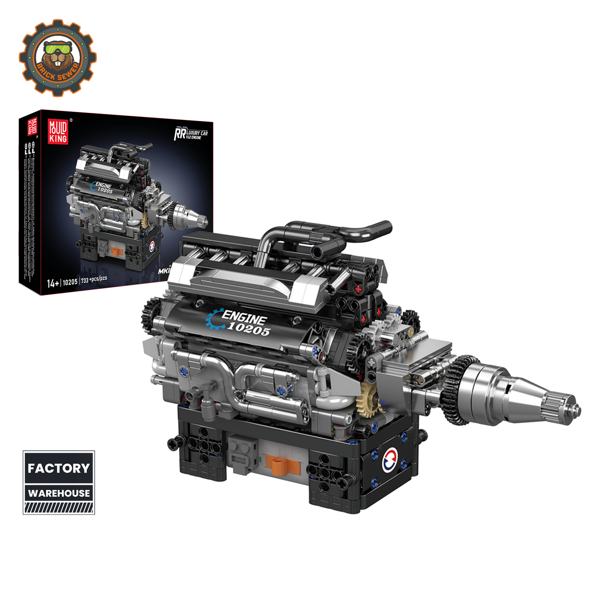 MouldKing V12 Engine 10205MK