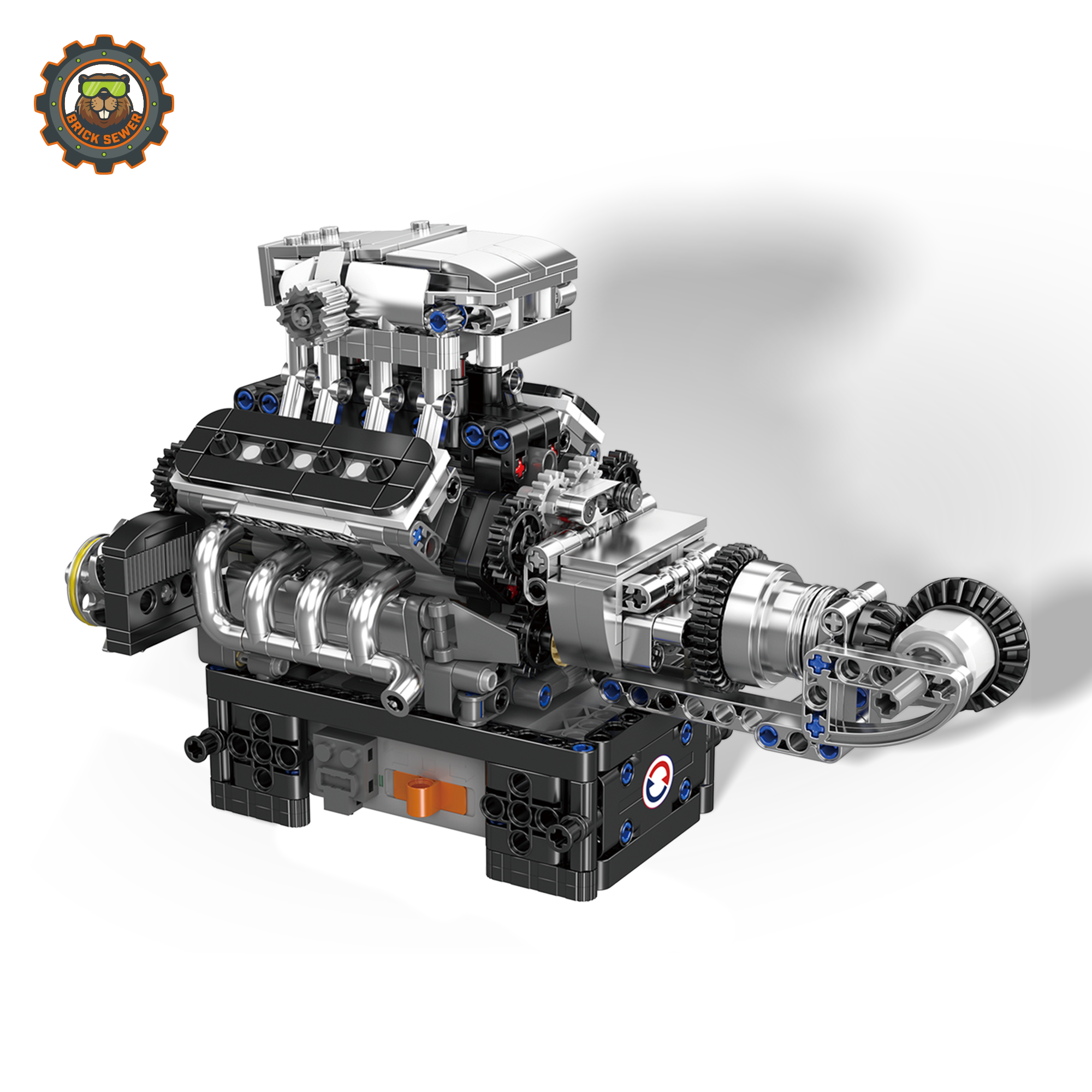 Turbocharged V8 Engine 737pcs