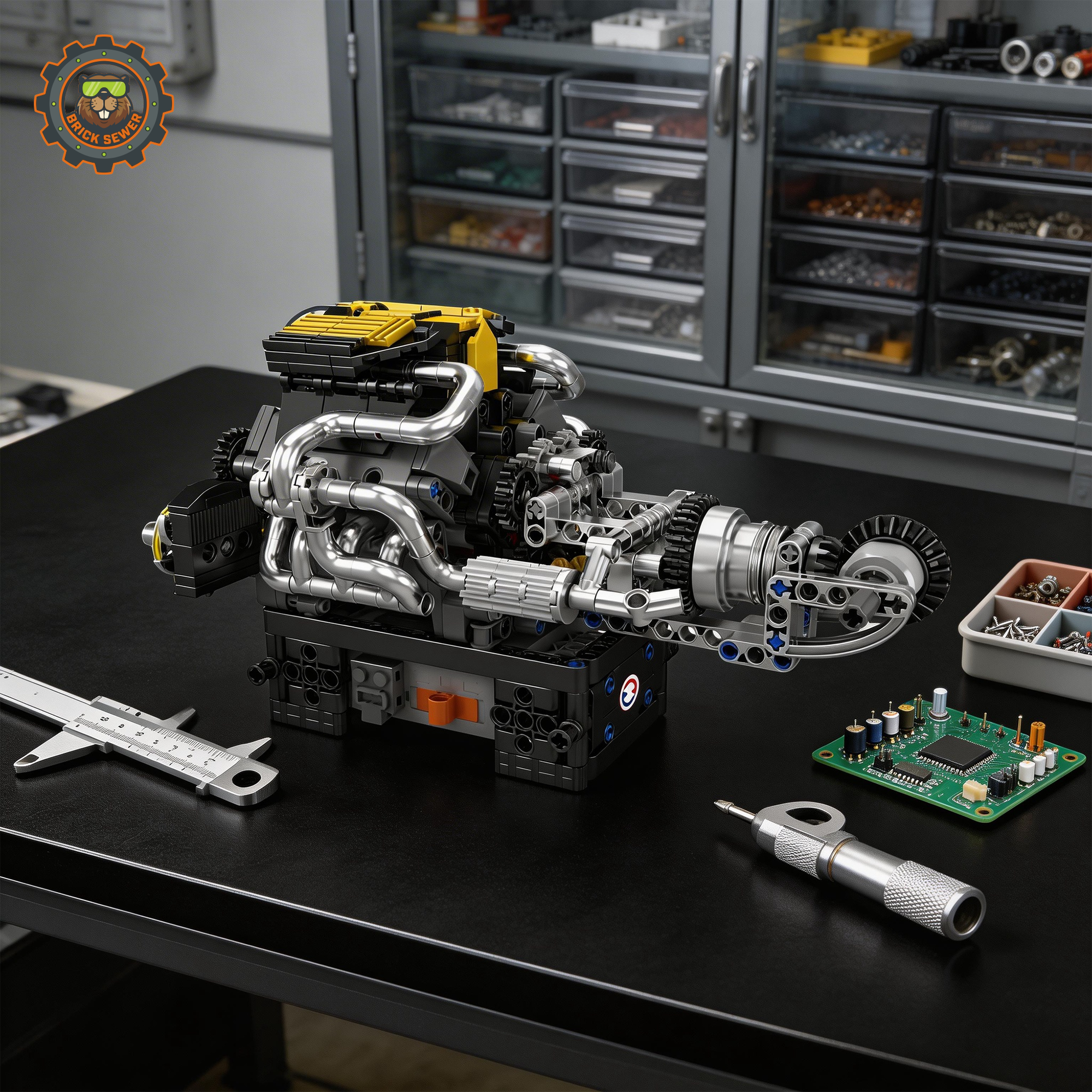 PAG Turbocharged V8 Engine 761pcs