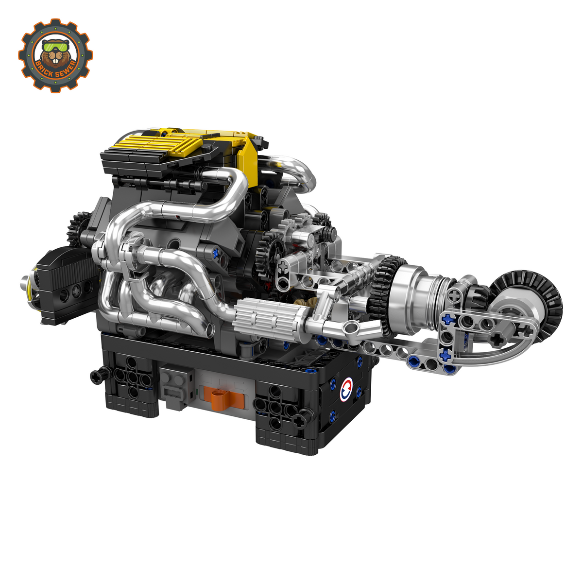 MouldKing PAG Turbocharged V8 Engine 10207MK