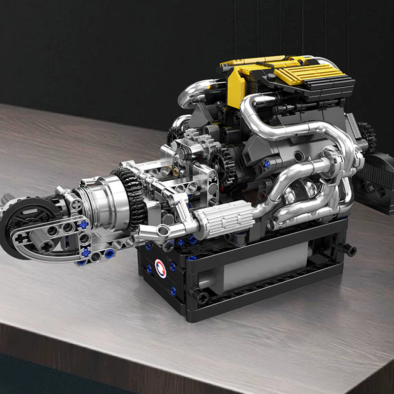 MouldKing 10207 PAG Supercar V12 Engine Technic