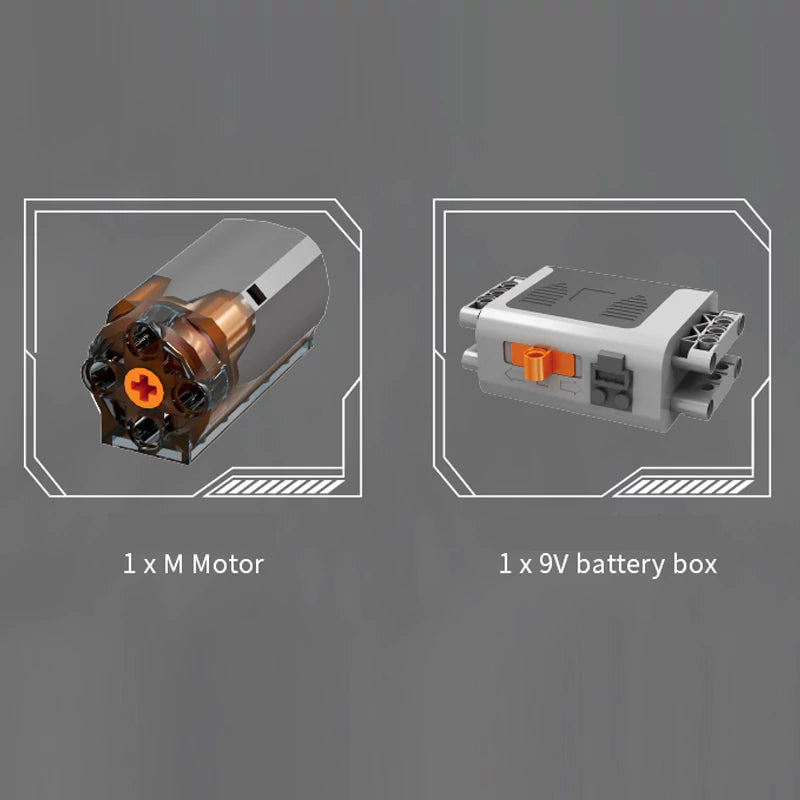 MouldKing 10207 PAG Supercar V12 Engine Technic