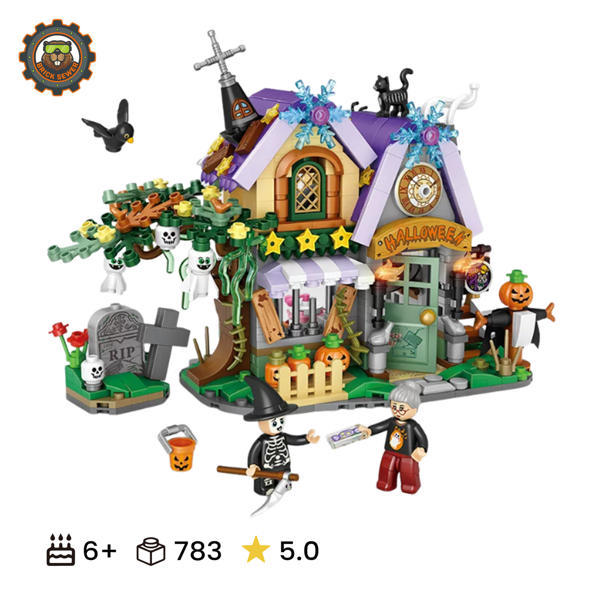 LOZ Halloween Haunted House 1233