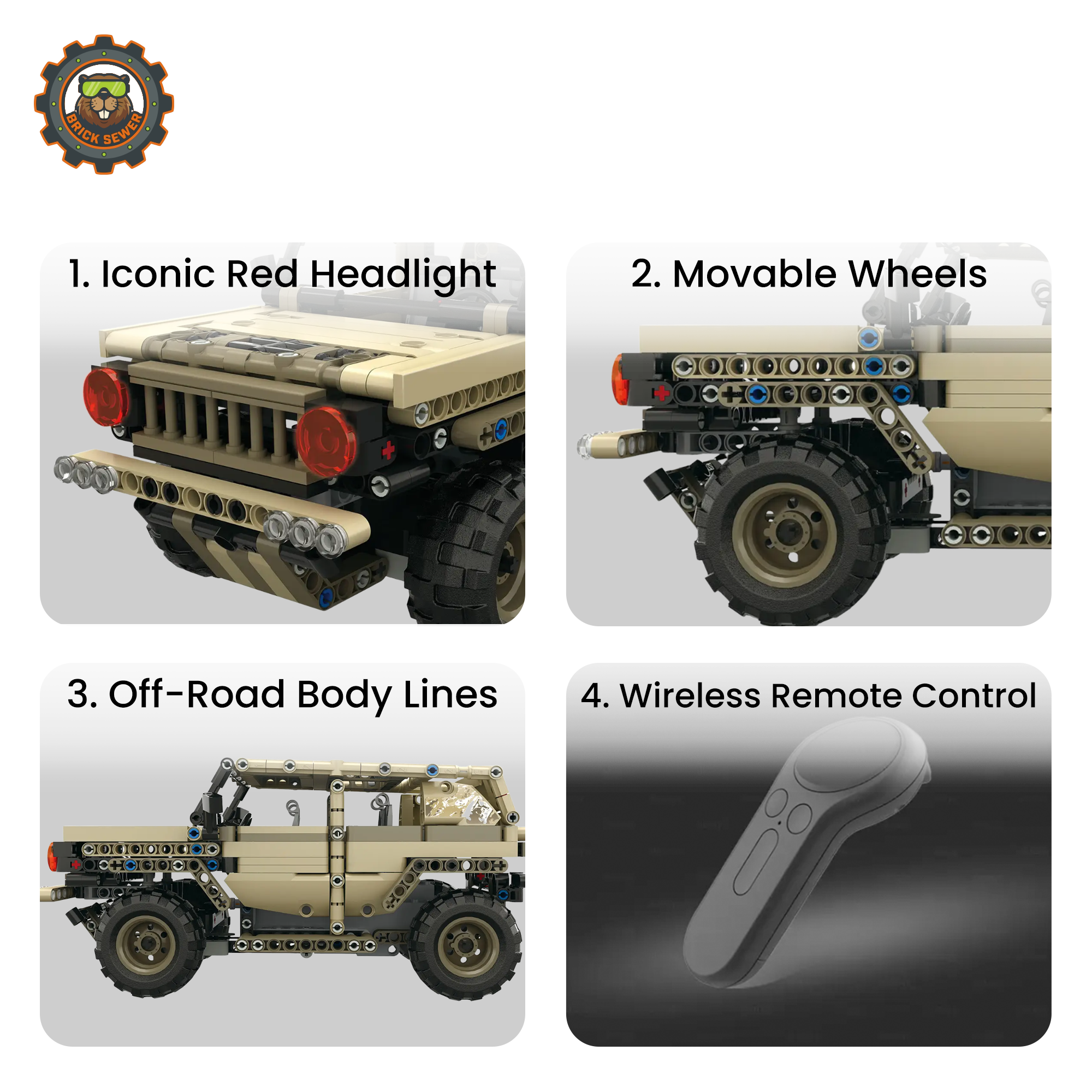 Mould King Military Hummer RC 13009MK
