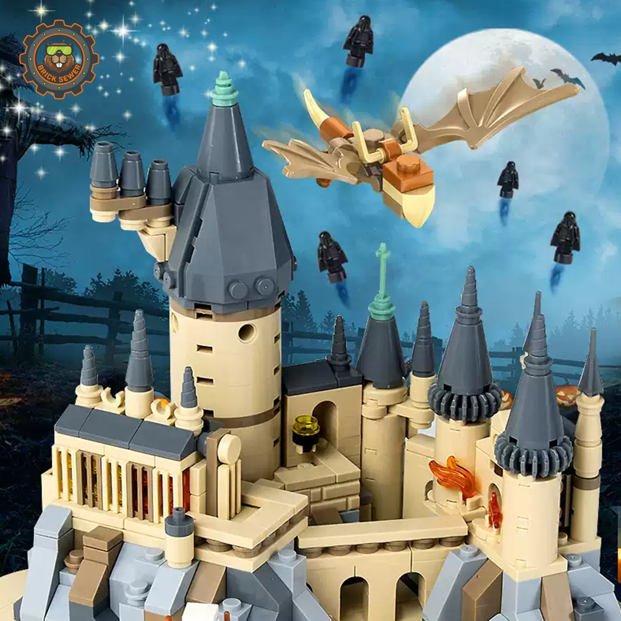 MJI Magic Book Wizard Castle Building Blocks Set