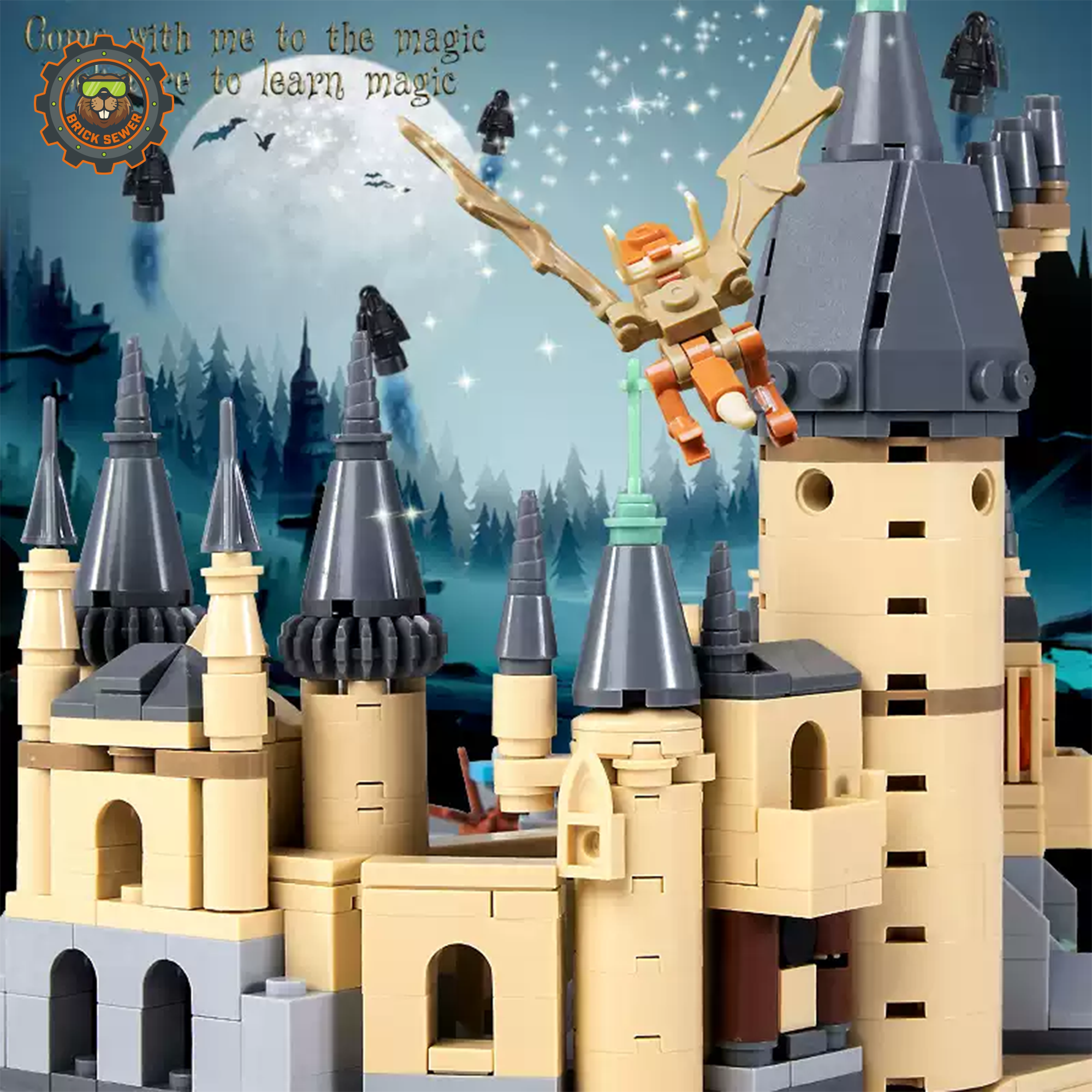 MJI Magic Book Wizard Castle Building Blocks Set