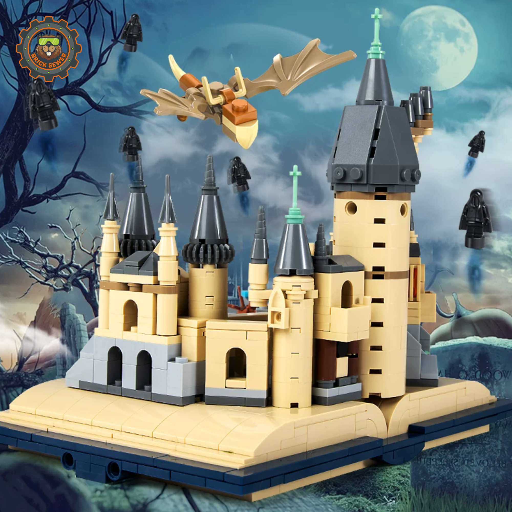 MJI Magic Book Wizard Castle Building Blocks Set