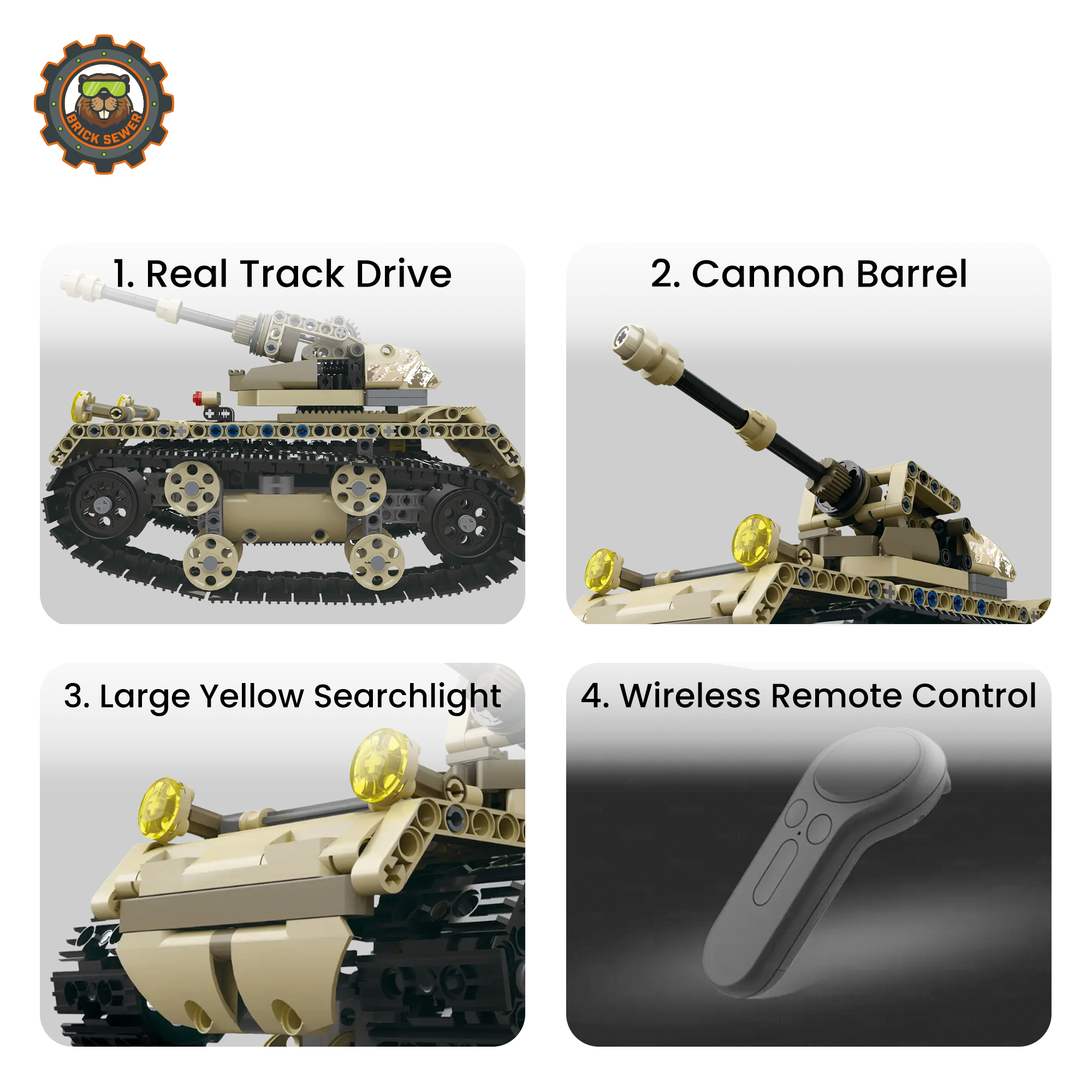 Mould King Patriot Tank RC 13010MK