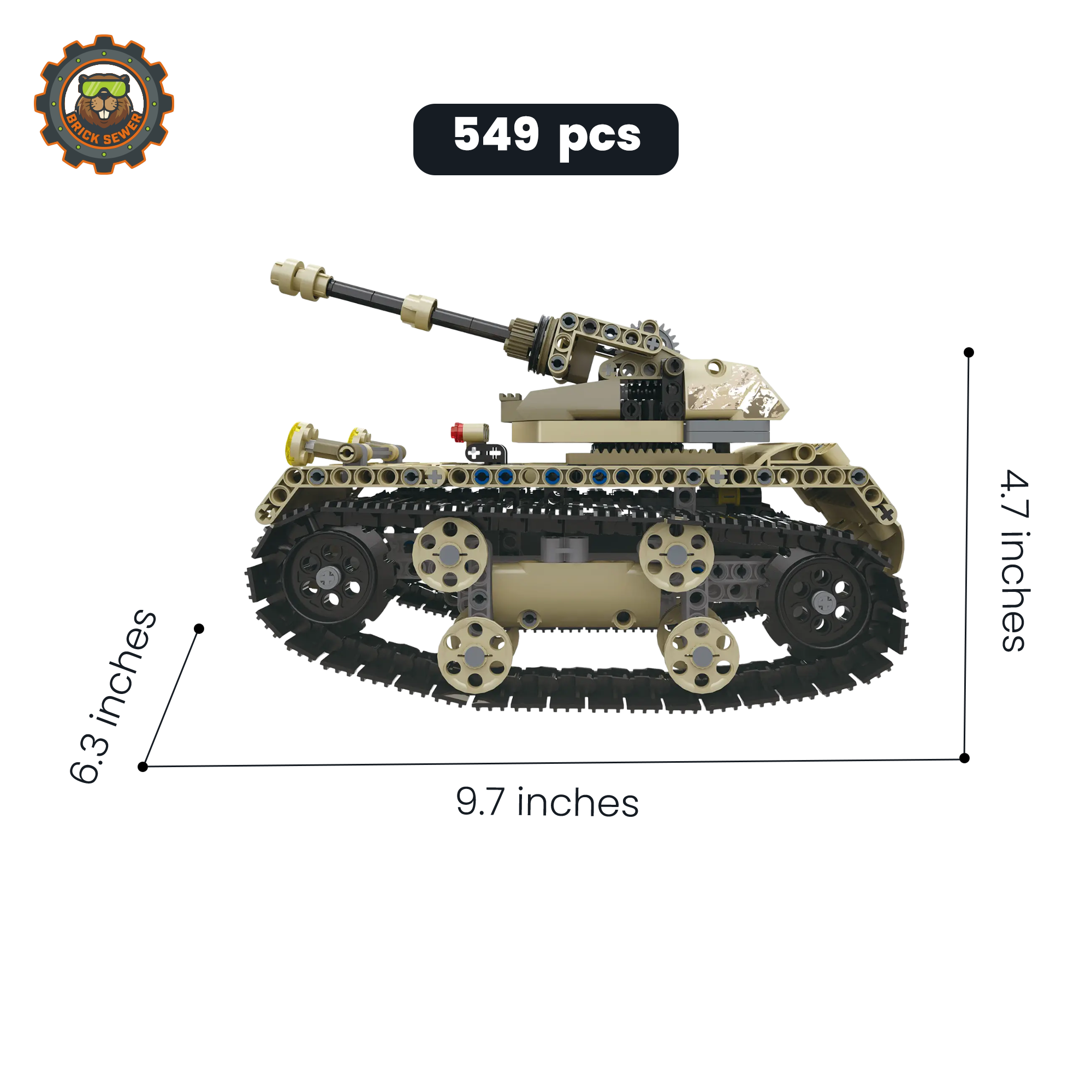 Mould King Patriot Tank RC 13010MK
