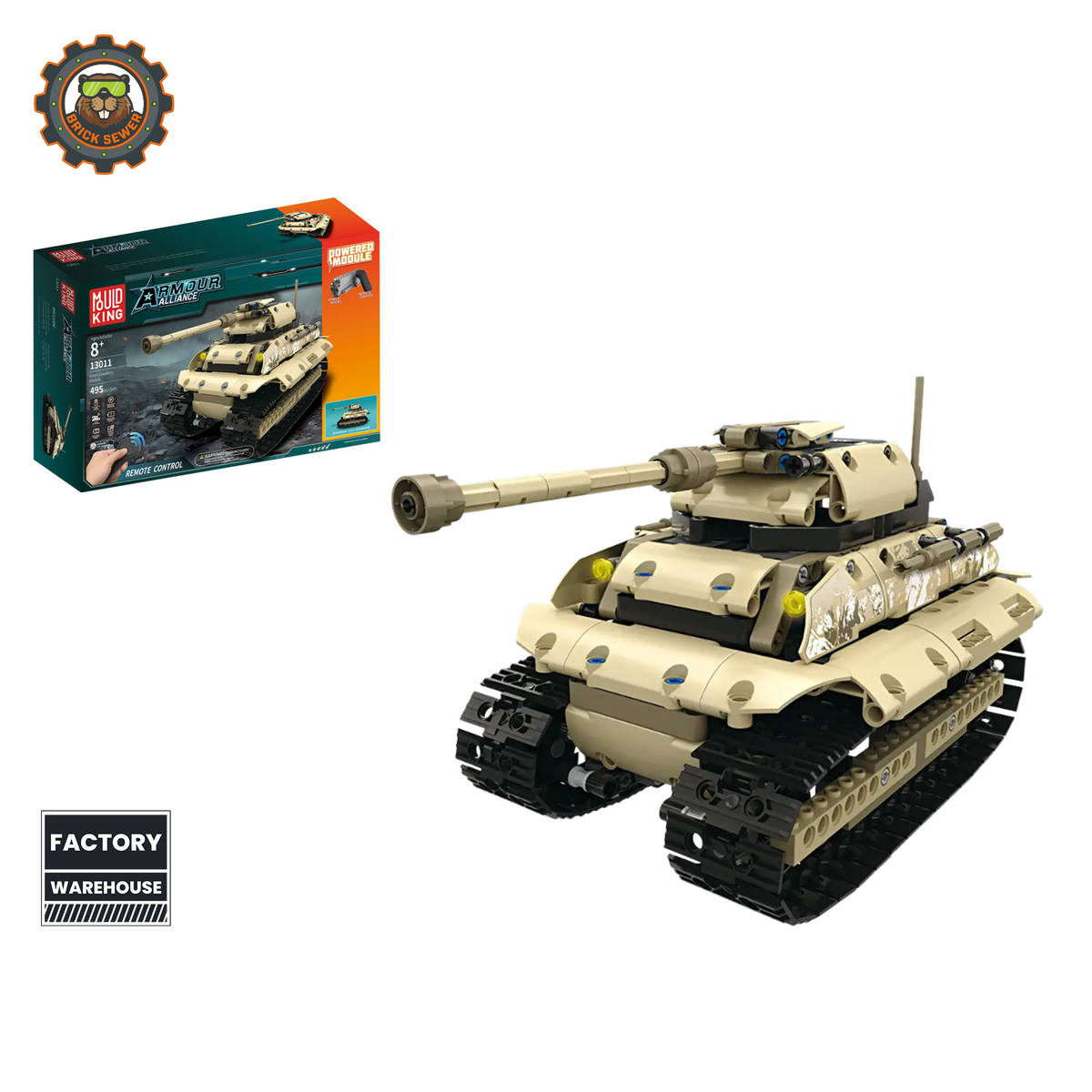 Mould King Heavy Tracked Tank RC Model 13011MK