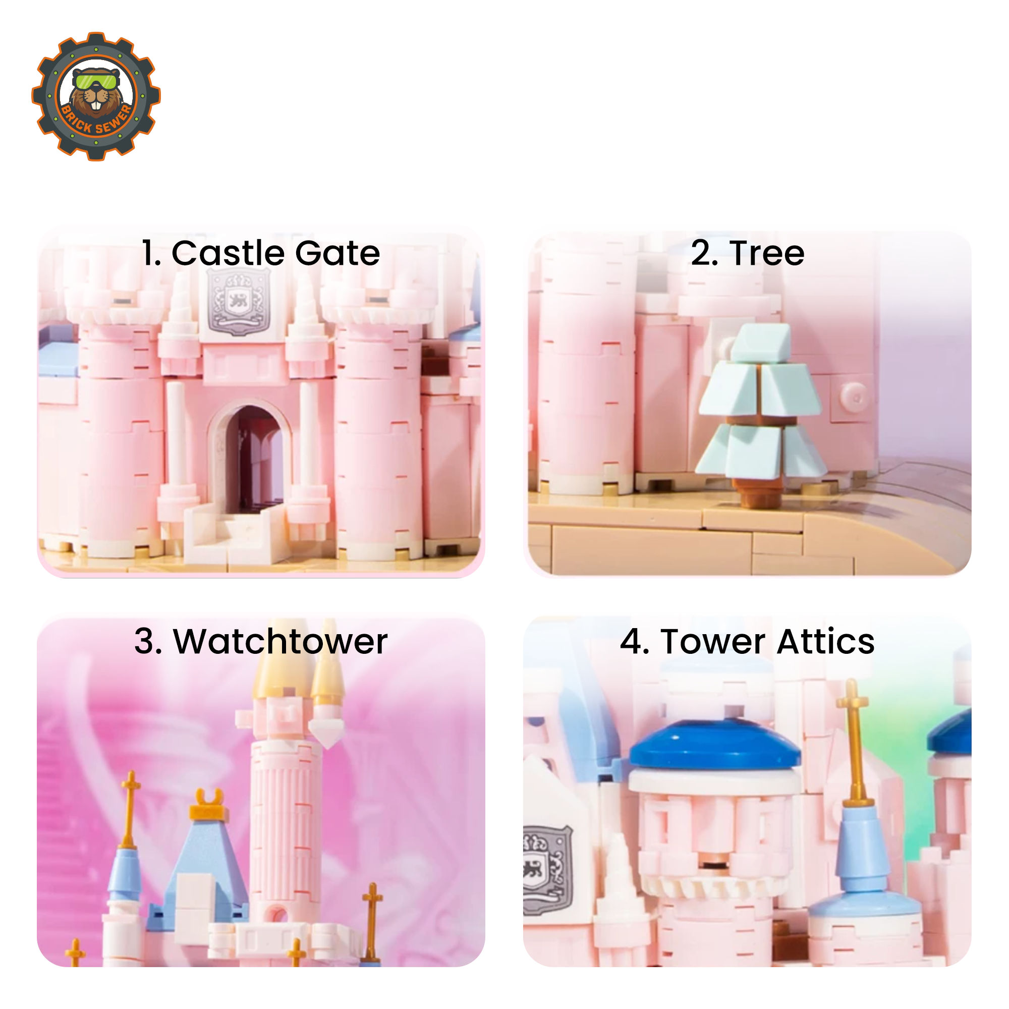 MJI Magic Book Dream Castle Building Blocks Set