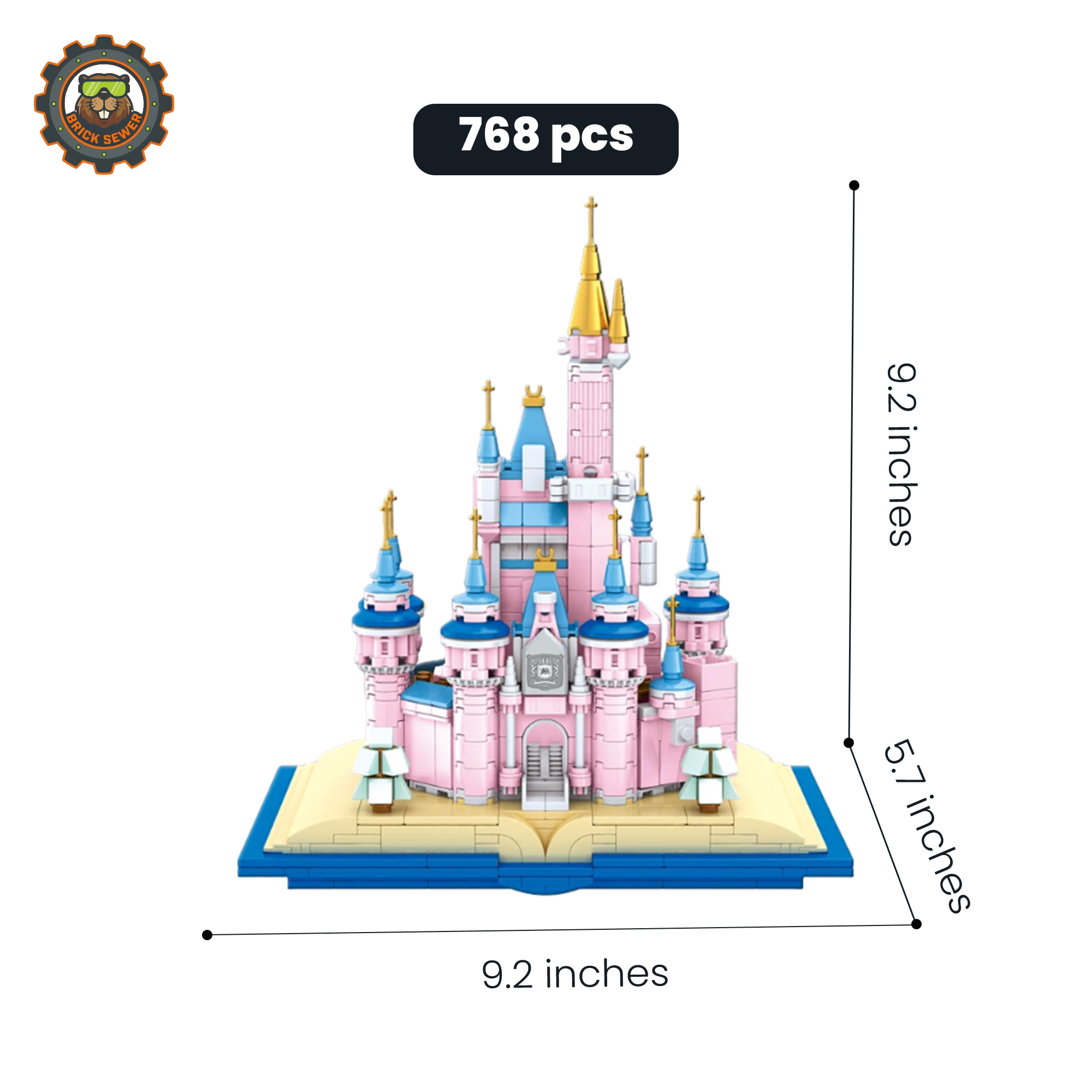 MJI Magic Book Dream Castle Building Blocks Set