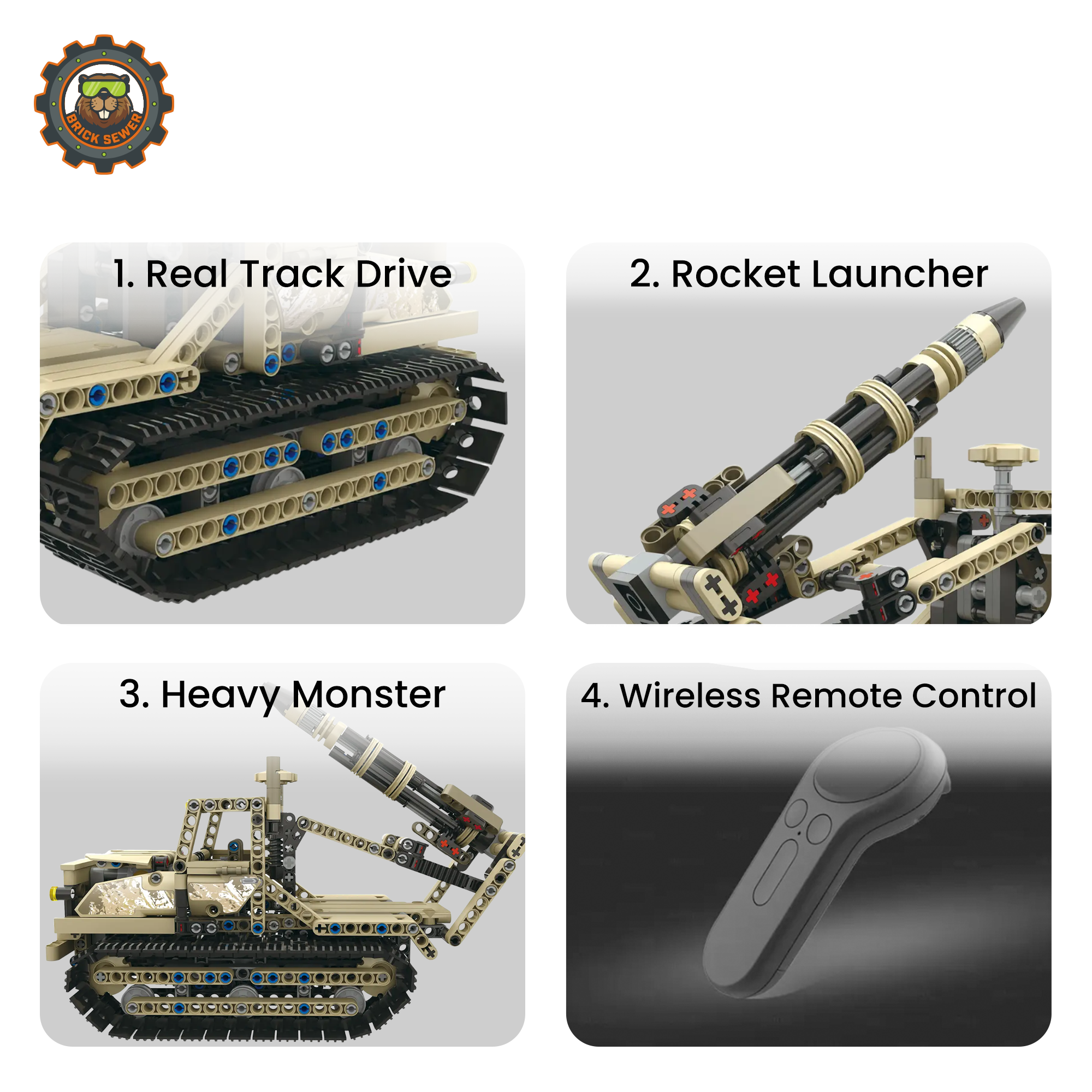 Mould King Armour Alliance Heavy Armour Tank 13012MK