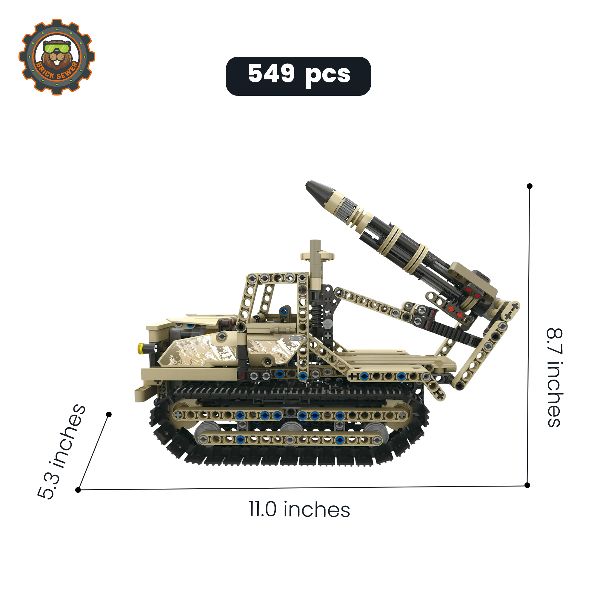 Mould King Armour Alliance Heavy Armour Tank 13012MK