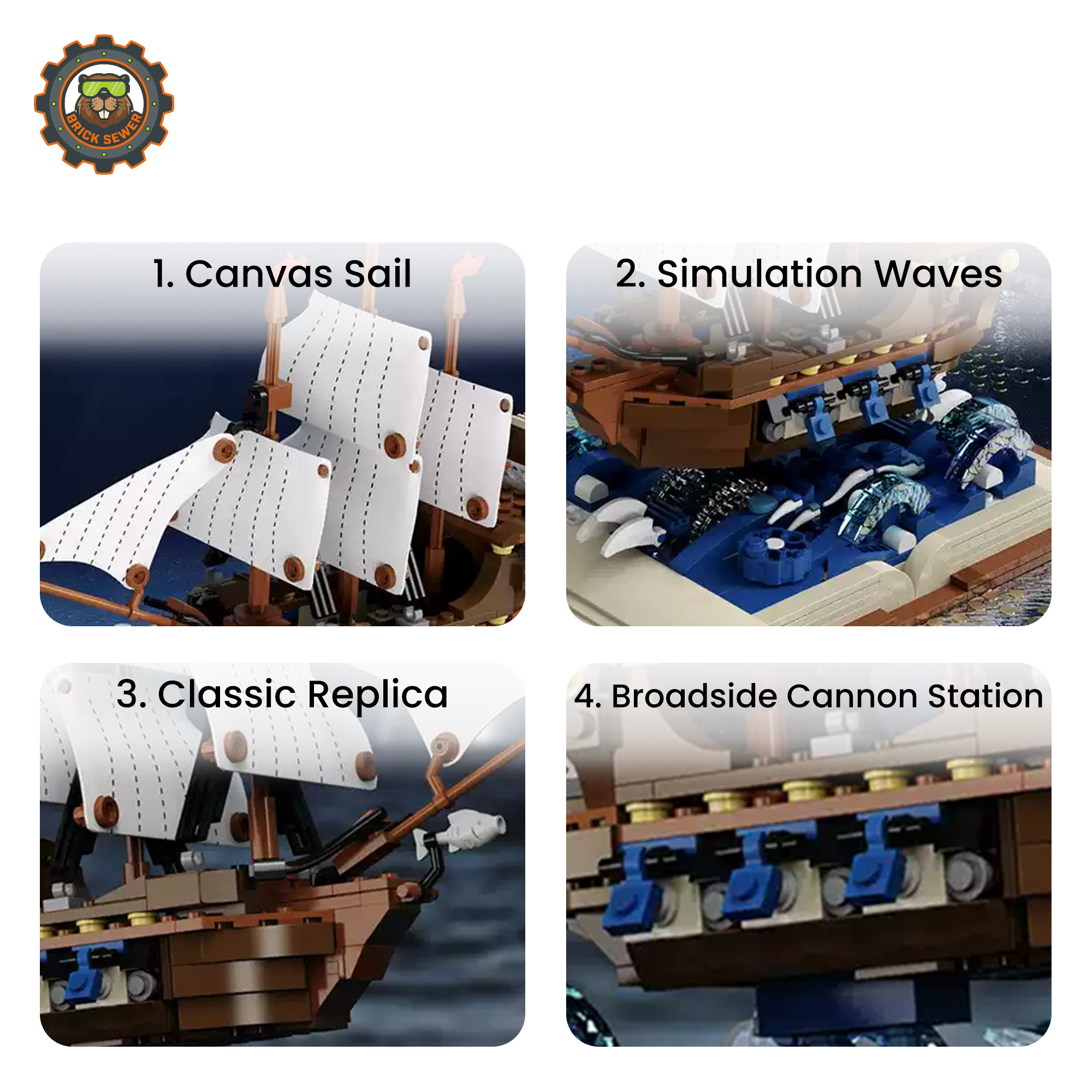 MJI Imperial Battleship Building Blocks Set