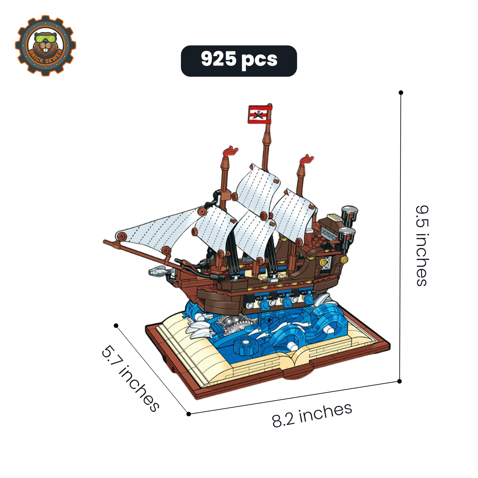 MJI Imperial Battleship Building Blocks Set