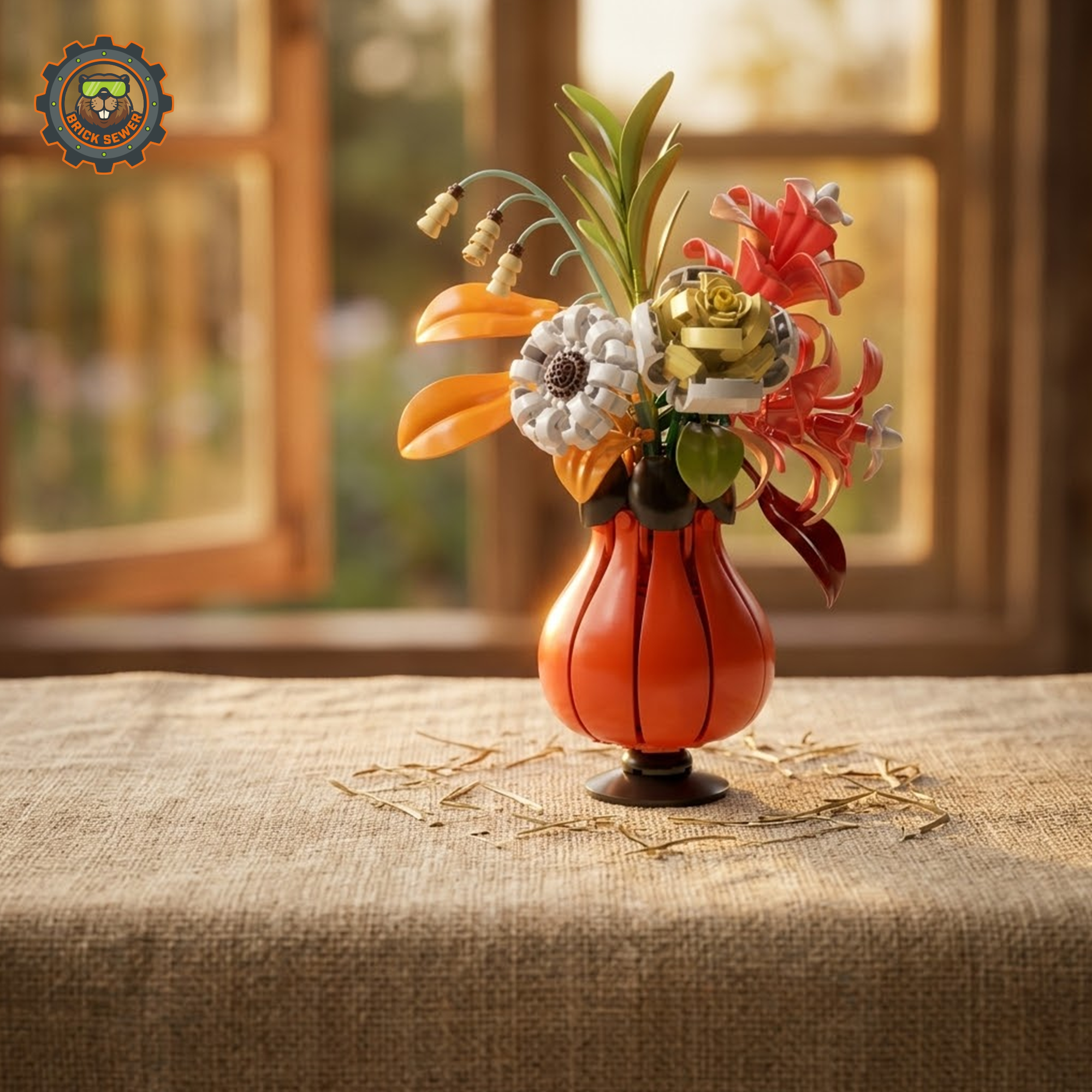 MJI Flower Knows Floral Vase Building Blocks Set