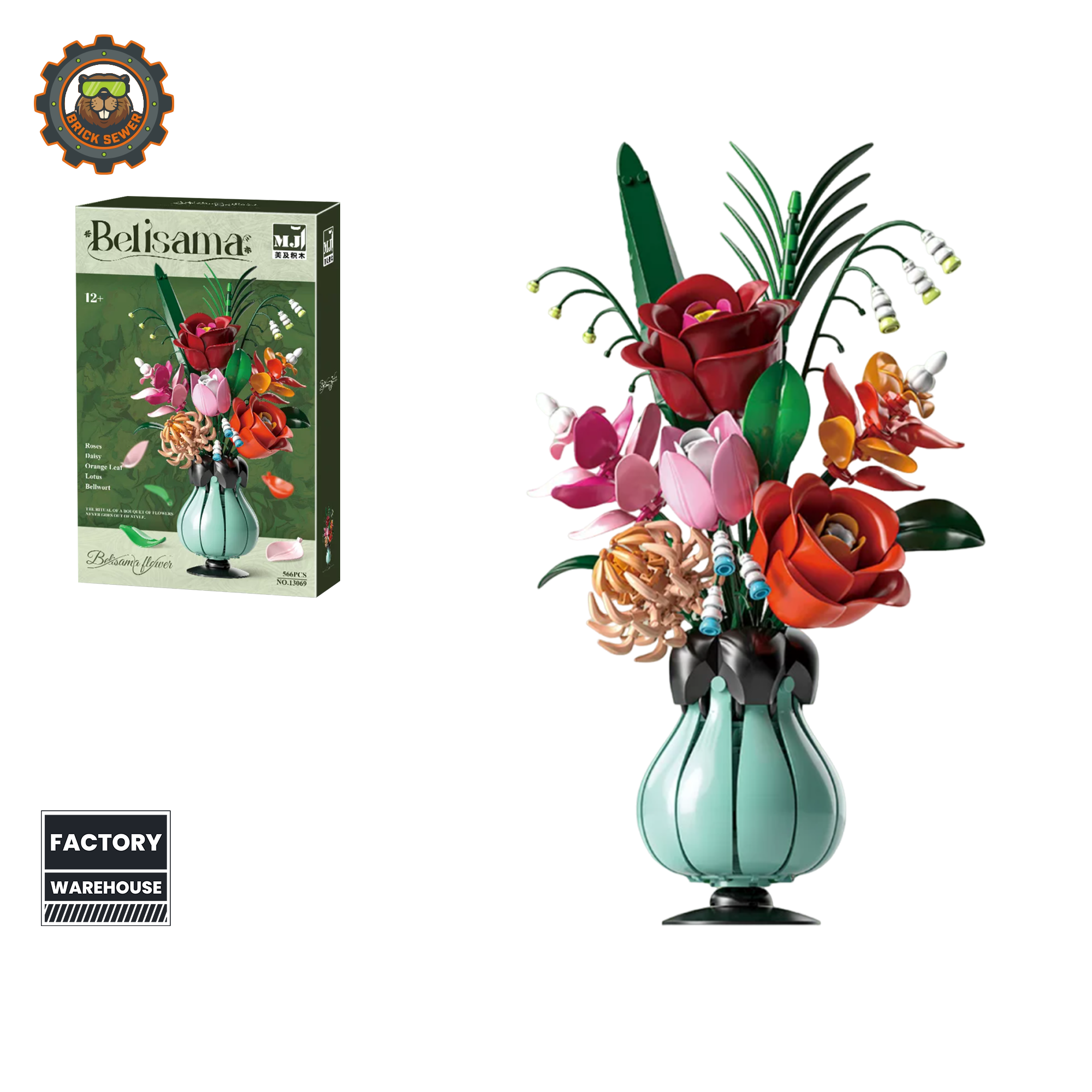 MJI Belisama Floral Arrangement Building Blocks Set