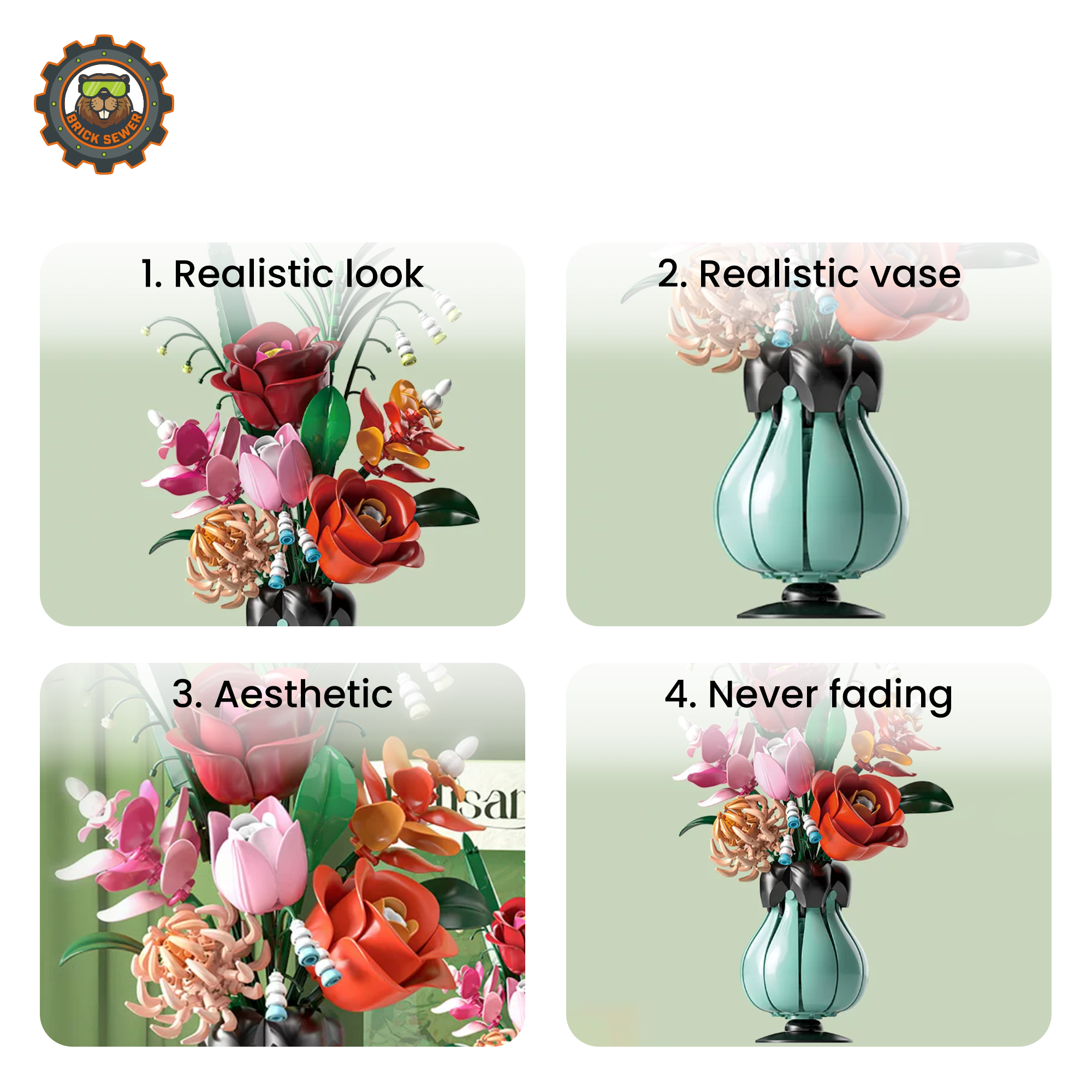 MJI Belisama Floral Arrangement Building Blocks Set