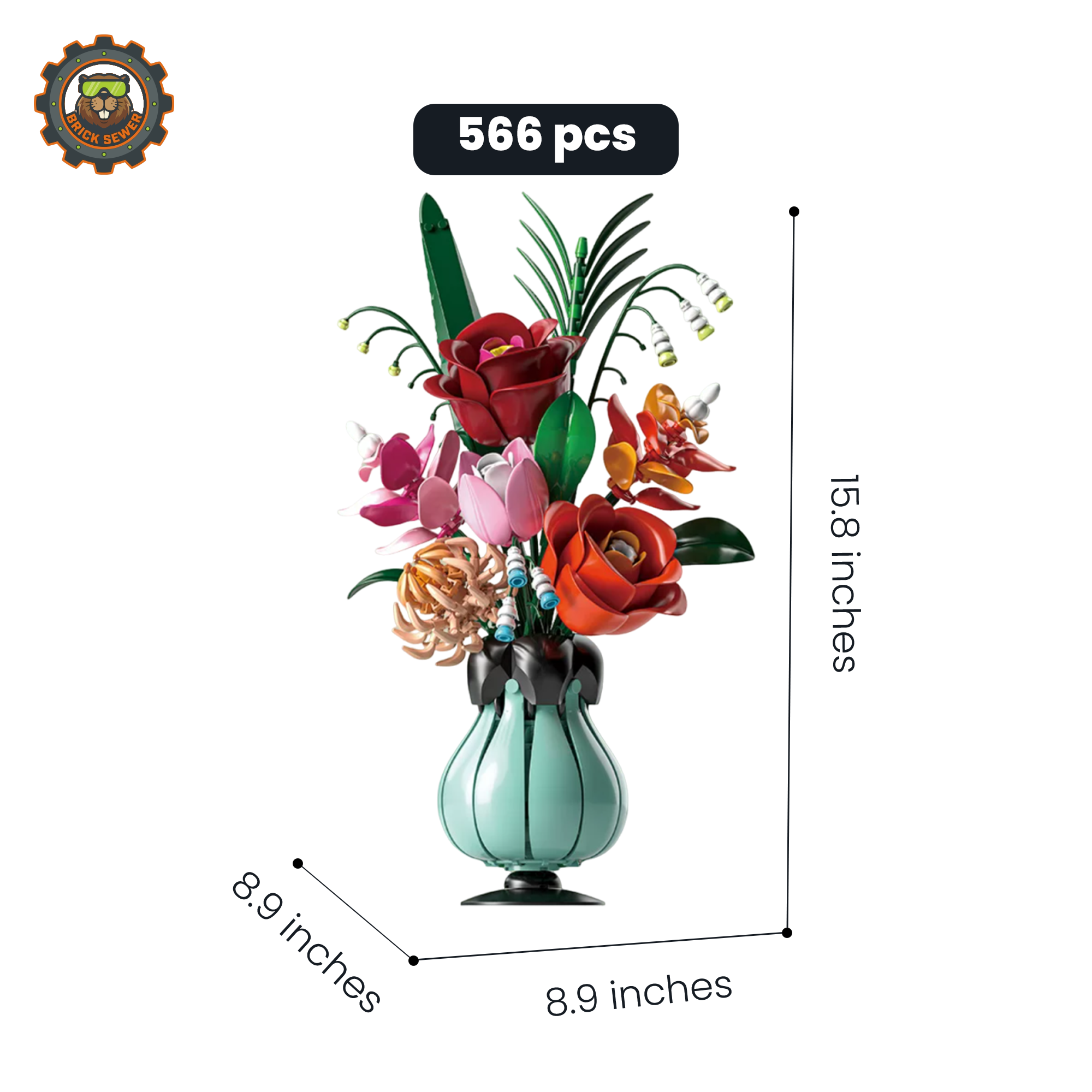 MJI Belisama Floral Arrangement Building Blocks Set