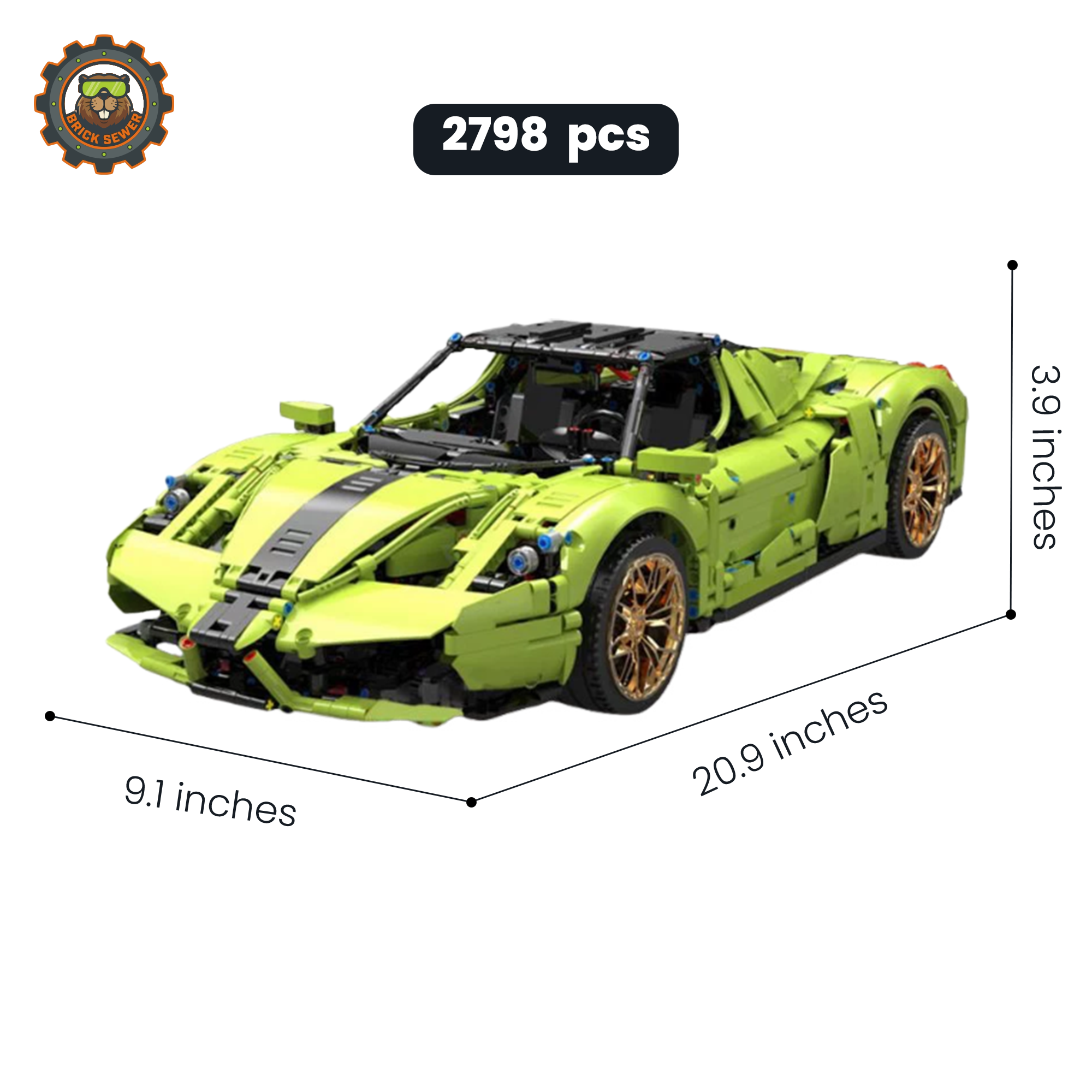 Mould King Nzo Supercar 13074MK